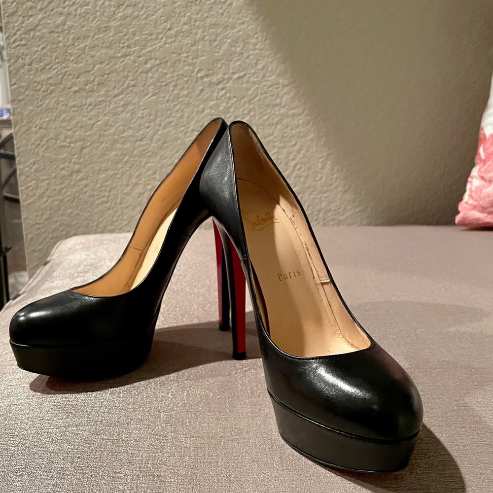 Christian Louboutin Black Bianca Platform Pumps
